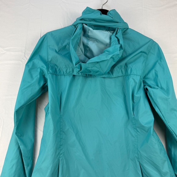 Columbia Womens Turquoise Windbreaker Jacket Packable Full Zip Small S - Picture 4 of 8